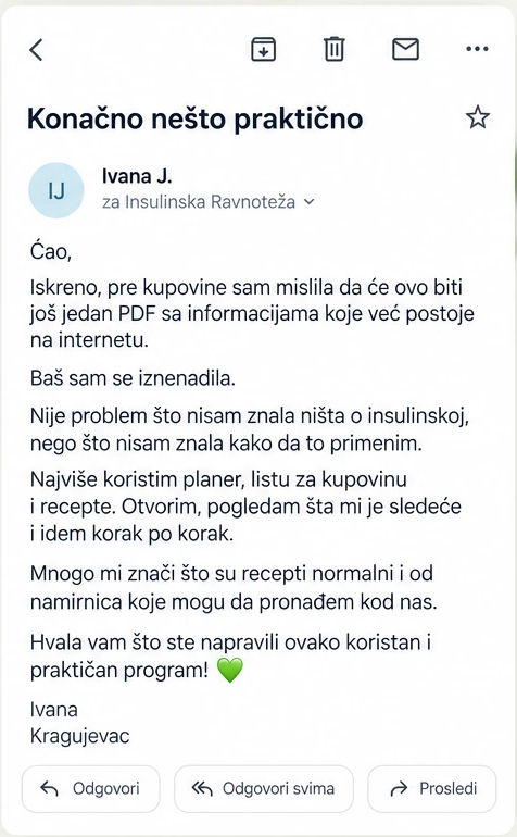 Email recenzija Ivane iz Kragujevca